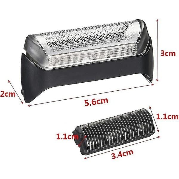 Braun 10b Series 1 190 180 170 -parranajokoneen teräpäät - Musta