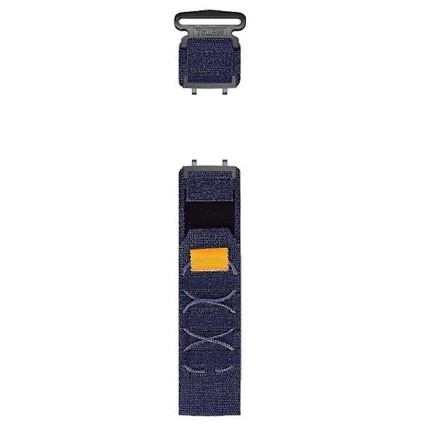 For Huami Amazfit T-Rex 3 Nylon Urrem med Loop-Lukning og Stik - Midnatsblå Multicolor Midnight Blue