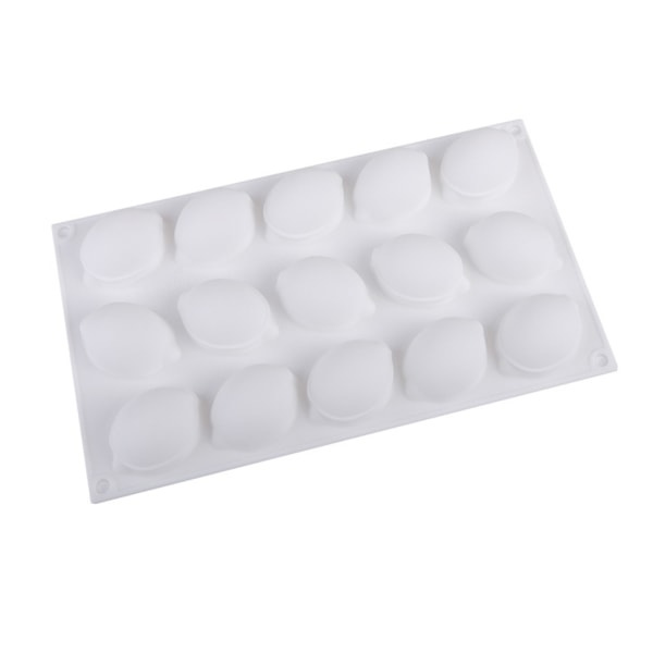 3D Frukt Sitron Silikonform Dekor Mousse Dessert Bakeform DIY