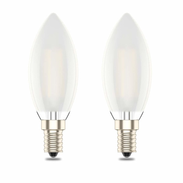 E14 Dimbar LED-ljuskälla - C35 Liten Edison-skruv - 4w motsvarande 40w - Varmvit 2700K 2-pack