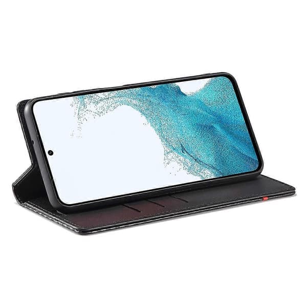 LC.IMEEKE Plånboksfodral för Samsung Galaxy A17 5G Kolfibertextur Läder Telefonskal Horisontell Rand