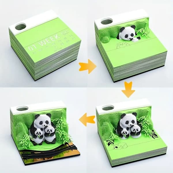 Timepiece Kalender 2026 Bordkalender 3D Afrivningskalender Pa A