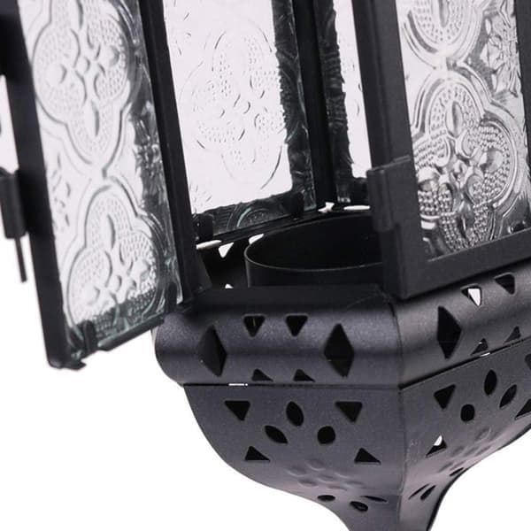 2 stk hengende lyslykter marokkansk lysekrone Black