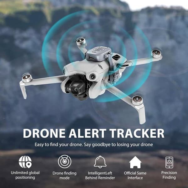 Startrc Drone Alarm Buzzer, 120dB Uppladdningsbart LED-larm för borttappad drönare, GPS-flygkontrollspårare för DJI Mini 4 Pro