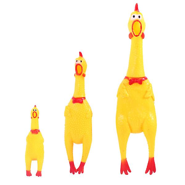 3 st Rolig husdjursleksak tecknad hundventilleksak Skrikande kycklingprankleksak (l+m+s) Diverse färg 40x8cm Diverse färg 40x8cm