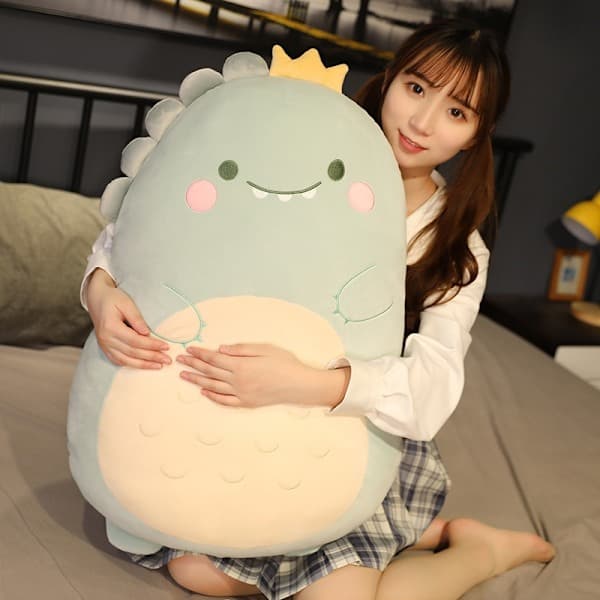 Squishmallow Kudde Docka Kawaii Djur Fet Kudde Plysch - Perfekt Dinosaur 45cm