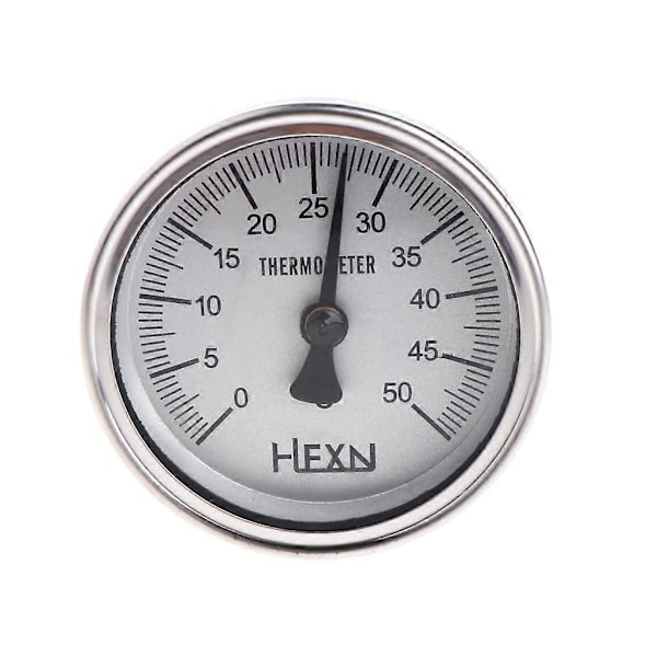 Bi-metallisk process-termometer i rostfritt stål 1/4PT-anslutning 50-300 50 degrees