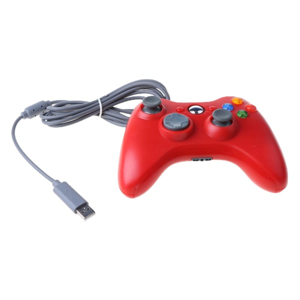 USB-styret controller til Xbox 360 Videospil Joystick til Xbox 360 Gamepad Rød Red