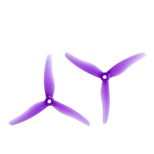 2 Par / 10 Par Gemfan Hurricane 51433 5.1x4.3 5143 5.1 Tum 3-Bladig Freestyle Propeller M5 Hål Purple 10 pairs