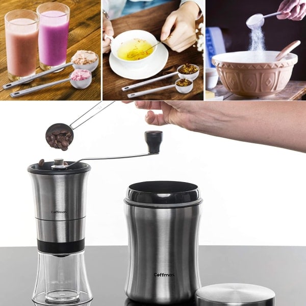 2-pak kaffeskeer 1 spiseske 15 ml og 2 spiseskeer 30 ml
