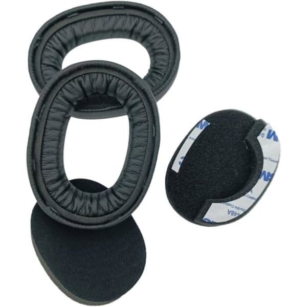 Ørepuder til Jabra Elite 85H headset, udskiftningsørepuder til Jabra Elite 85H headset, blødt læder (sort)
