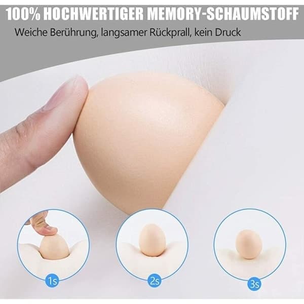Knepute for sidesovere, ortopedisk pute med memory foam