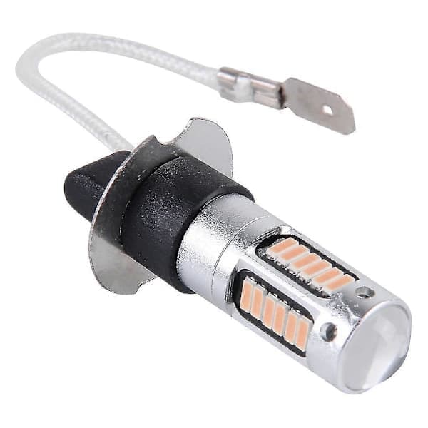 2 stk H3 10W 30 SMD-4014 LED tåkelys for bil, DC 12V rosa lys rosa lys Pink Light