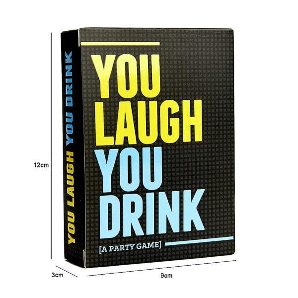 Sinä naurat juot – juomapeli ihmisille, jotka CAN pitämään kasvot suorina [juhlapeli] korttipeli Ihanteelliset lahjat