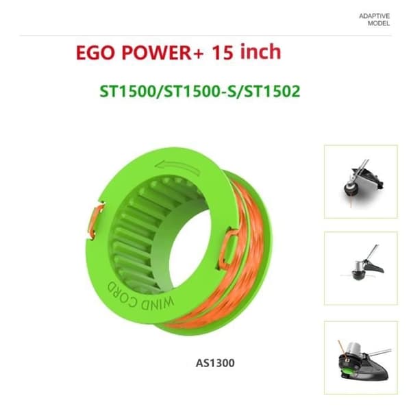 4-pack trimmerspoltråd - EGO Power+ AS1300 15 - Ego 15 ST1500-ST1500-S - 2,4 mm, 4,6 m