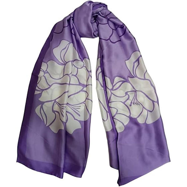 Damscarfar Present Vackra Mode Satinscarf Wrap Sjalar Stora Scarfar för Kvinnor