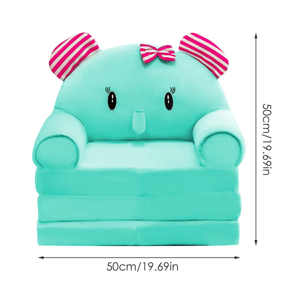 Pehmo taitettava lastensohva selkänojan nojatuoli 2 in 1 kokoontaitettava lasten sohva söpö