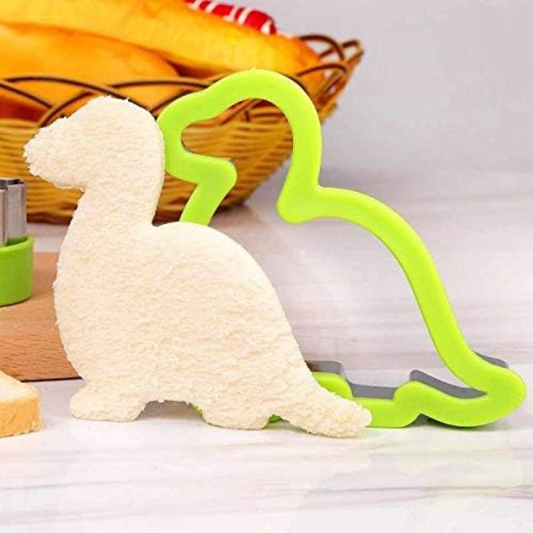 Kage Sandwich Cutter Køkken Gadgets Børns Bagesæt Former til Børn Cookies Kageform Skærere Udstyr Gaver (Dino)