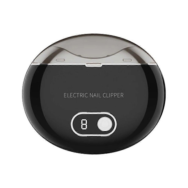 Elektrisk nagelklippare, uppladdningsbar mini nagelklippningsmaskin för barn och vuxna, portabel automatisk nageltrimmer black
