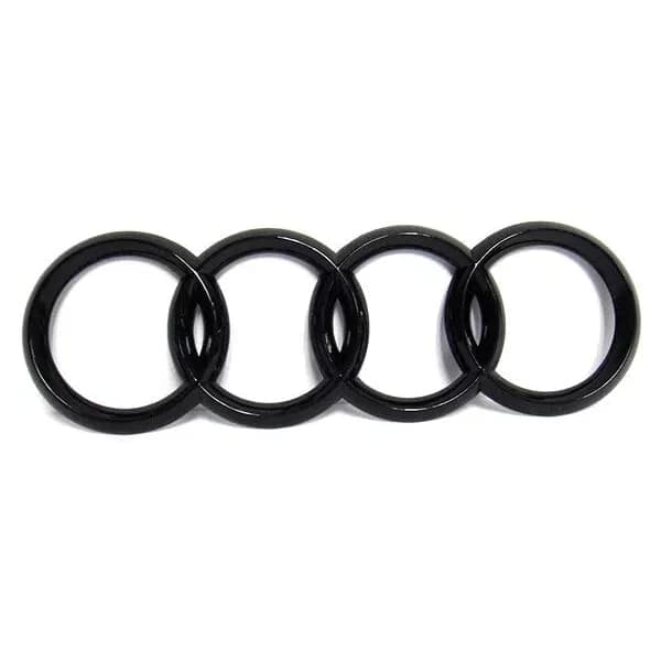 Svart Blank Bagasjerom Ring Badge Emblem for Audi A3 A4 S4 A5 A6 S 192x62mm