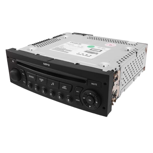 RD43 bilradio med CD USB Aux MP3 til 207 206 307 408 807 C2 C3 C4 C5 C8 Sort
