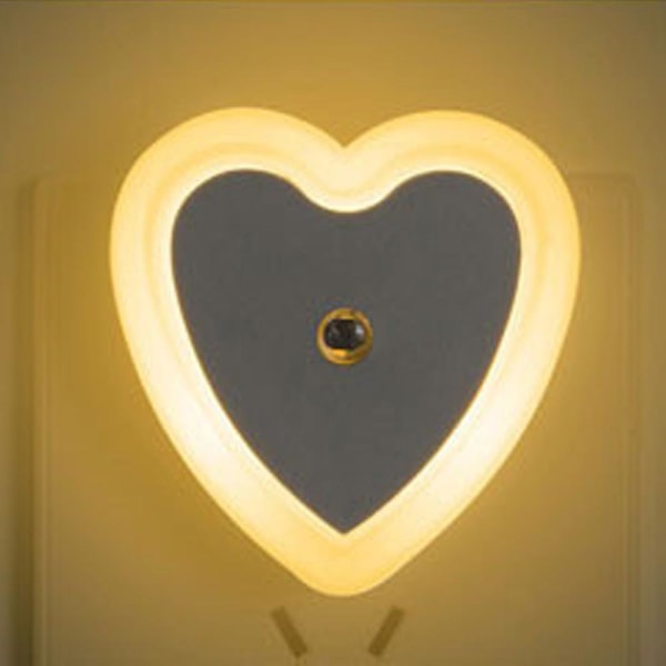 Hjärtformad smart ljusstyrd induktionsnattlampa Hemgåvor style4