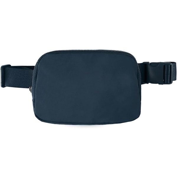 Bumbag för män och kvinnor, justerbar bältesväska för utomhusbruk, sport, vandring, resor, marinblå