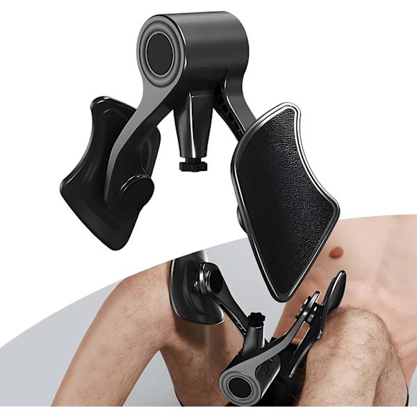Lårtoning Pelvic Floor Inner Thigh Exerciser Strengthener for Kvinner og Menn Justerbar Styrke Inner & Outer Thigh Exerciser Black