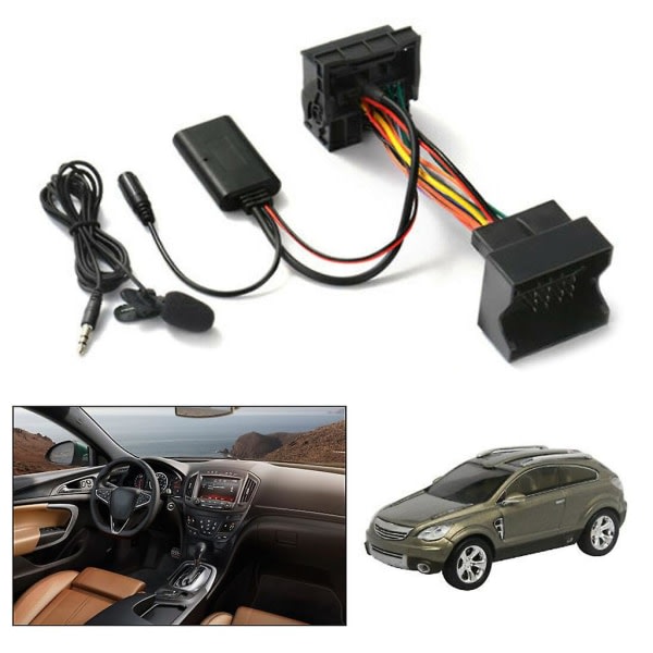 Audio Aux -kaapeliadapteri Bluetooth-yhteensopiva 5.0 Ulkoinen mikrofoni Opel Cd30 Cdc40 Cd70 Dvd90