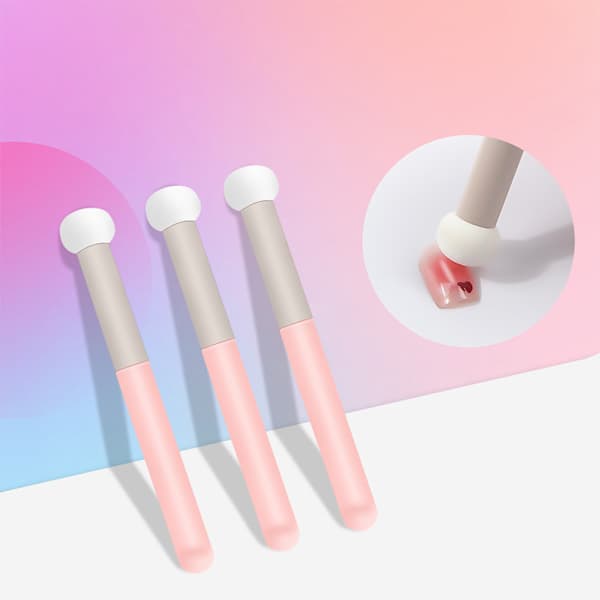 1. Gradient Skygge Pen Dot Børste Svampehoved Neglekunst Br Pink one size