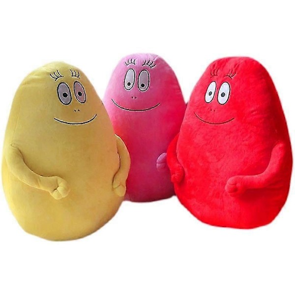 50cm Familie Barbapapa Plyslegetøj Stor Størrelse Blød Tegneserie Anime Fyldte Puder Dukke Pude Kast Pude Legetøj Til Børn Børn Gave Red about 50cm