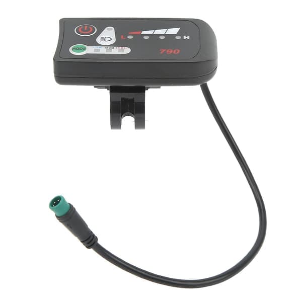 Elcykel LED Power Display Panel Elcykel Modifikation Display Måler med Vandtæt 5P Hanstik til 22,2 mm Styr 36V