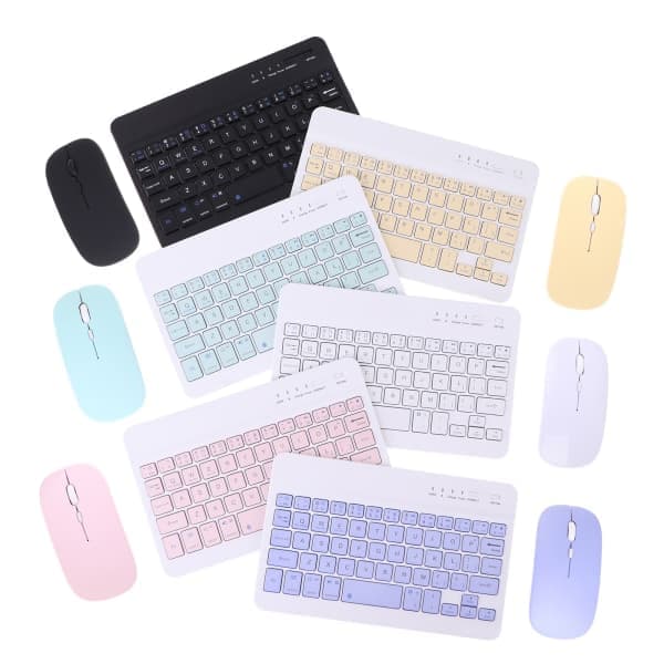 Trådløst tastatur tablet computer Bluetooth tastatur mus sæt grøn