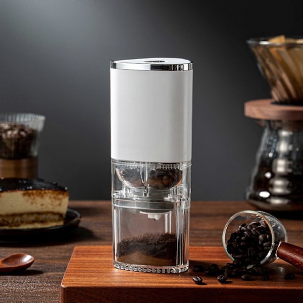 Bærbar Elektrisk Kaffekvern, Justerbar Kaffekvern med Flere Innstillinger for Kaffebønner, Konisk Kaffekvern