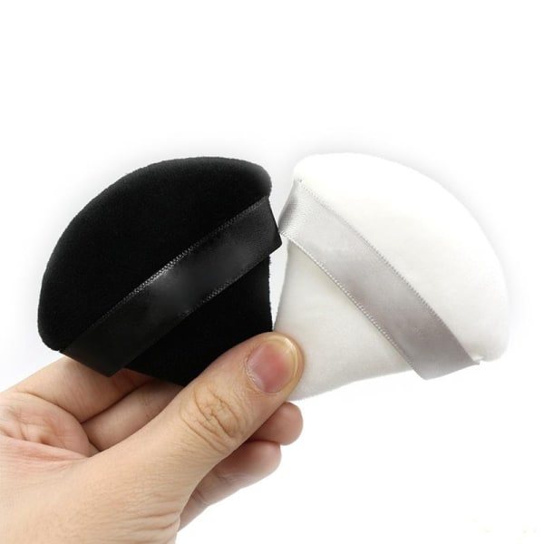 3 st Triangulära Makeup Svamp - Puderpuff, Tvättbara Makeup Svamp white