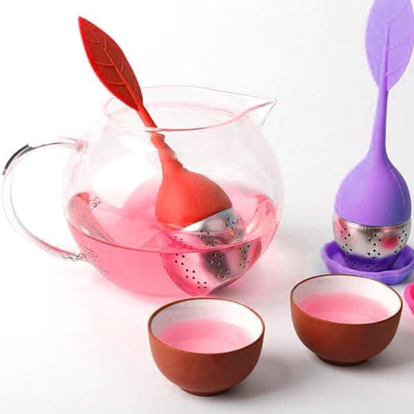 Tesier til løs te 4 stk. tesier, teinfuser, tesier i rustfrit stål, nem at rengøre tesier, tesier til løs te