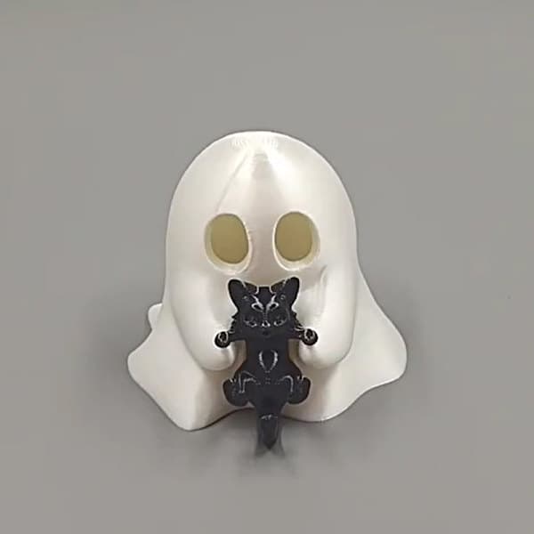 Halloween Spökfigur Läskig Harts Spökstaty Spökprydnad A