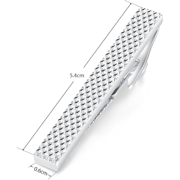 Mansjettklemme, Net Normal størrelse, Rustfritt stål, for forretningsbryllupsgave, 5,4 cm