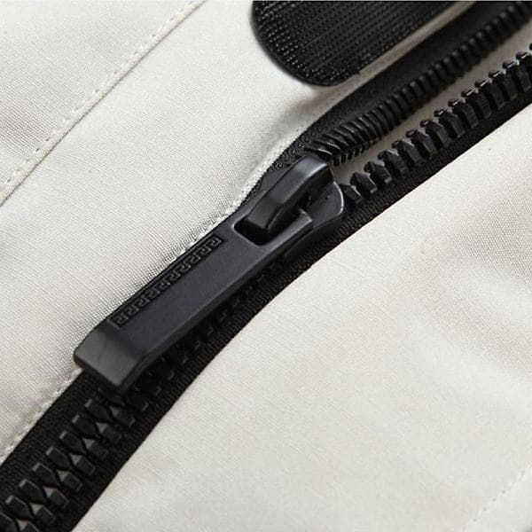 Vinterhætte quiltet dunjakke til mænd, afslappet arbejdsjakke black 3xl