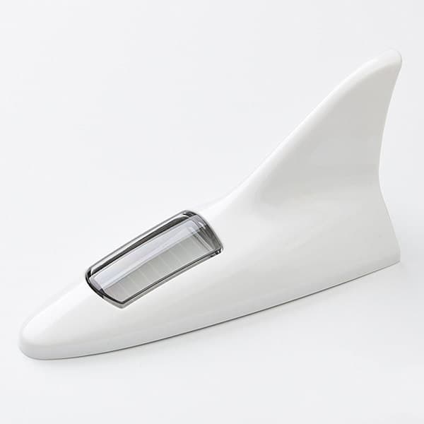 Universal LED Lys Bil Hajfinne Antenne med Solenergi Aut Grå Onesize Gray