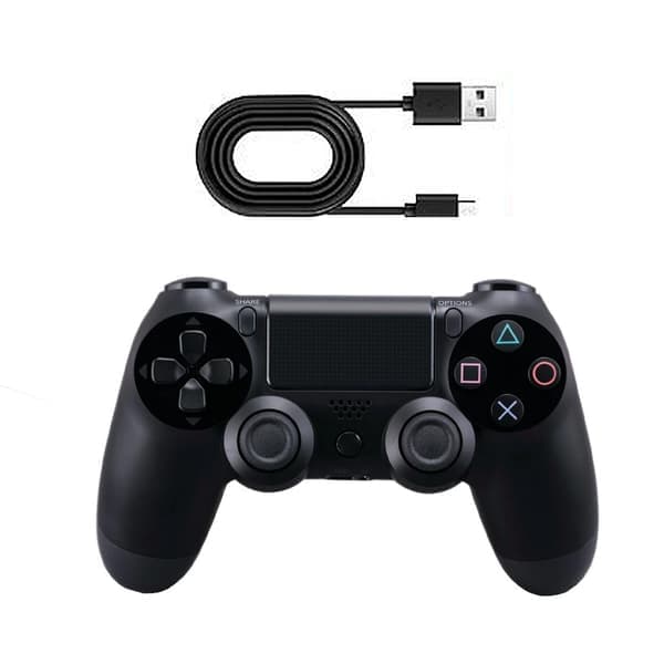 Trådløs Controller Dobbelt Vibration Spil Joystick Controller til Ps4 Controller/Slim/Pro, Kompatibel med PS4 Konsol Klassisk Sort Classic Black