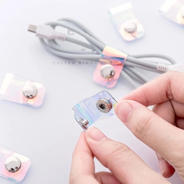 5 st Praktisk Hörlurskabelhanterare Rulle USB-datakabel O