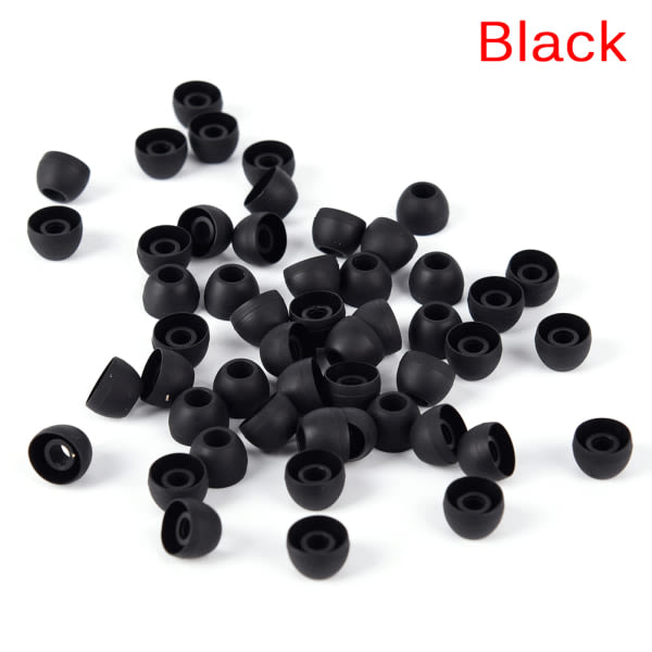 50 kpl kuulokkeet kuulokkeet pehmeää silikonia cover Black