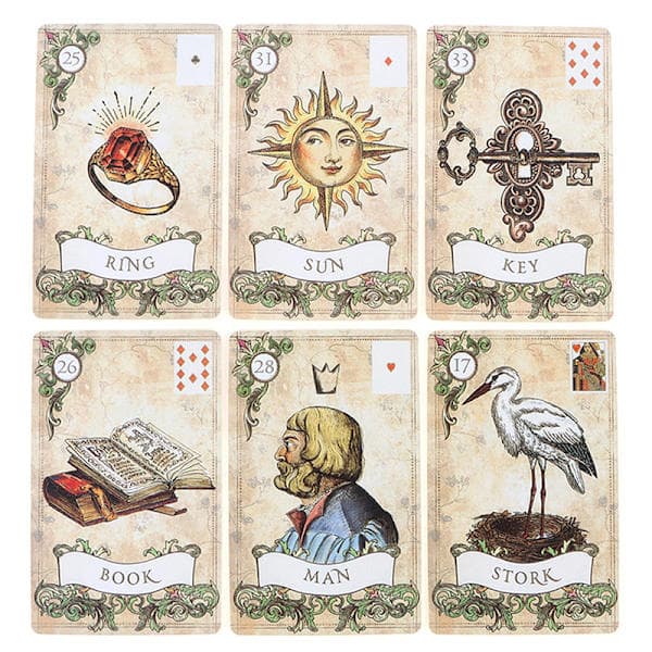Old Style Lenormand Divinasjonskort Divinasjonsspill Flerfarget Onesize