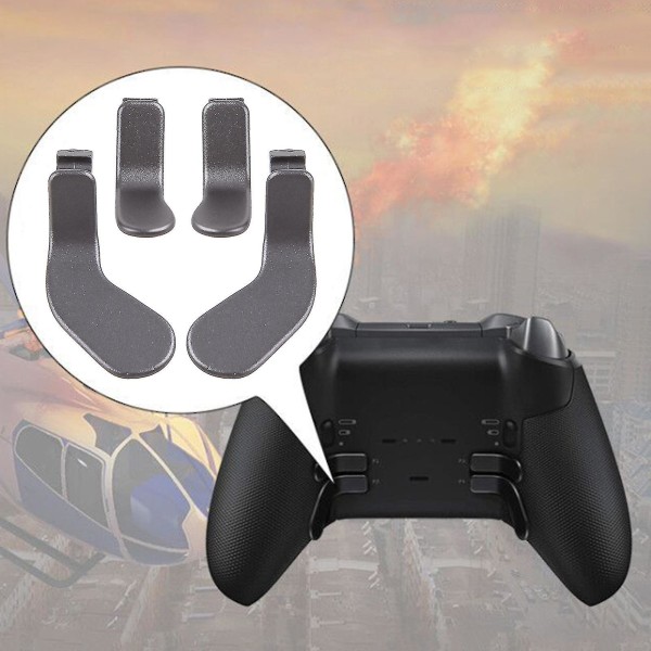 4 delar svarta knapppaddlar för Xbox-one Elite 2-kontrolltillbehör