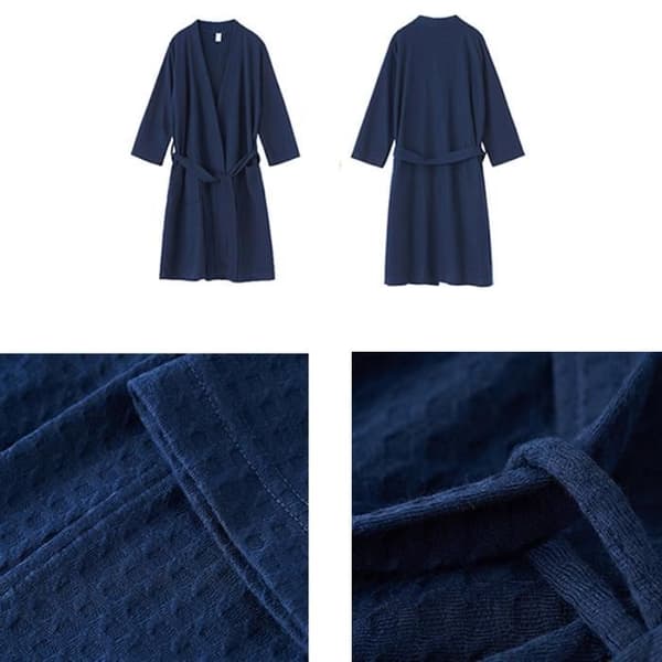 Unisex badrock - Taihome - Lättvikt - Hög vattenabsorberingsförmåga - Marinblå