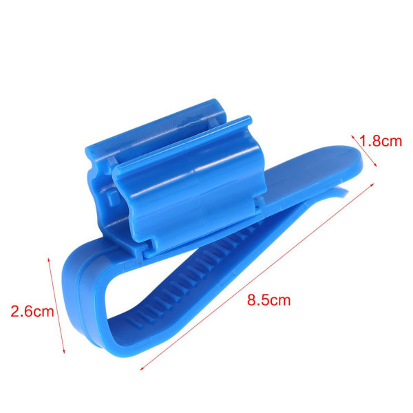 2 justerbare plastslangeklemmer til slanger på 8-16 mm
