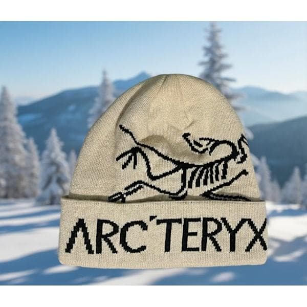 Arc'teryx Bird Word Toque Grå Void Ullmössa Unisex Varm Vinter Khaki khaki