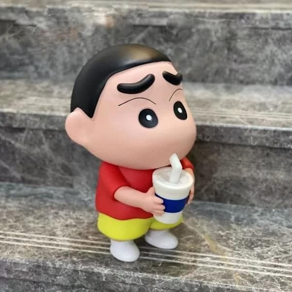 1 stk. 25 cm Crayon Shin-Chan Hånddukke Vinyl Melk Te Lysende A2 A2