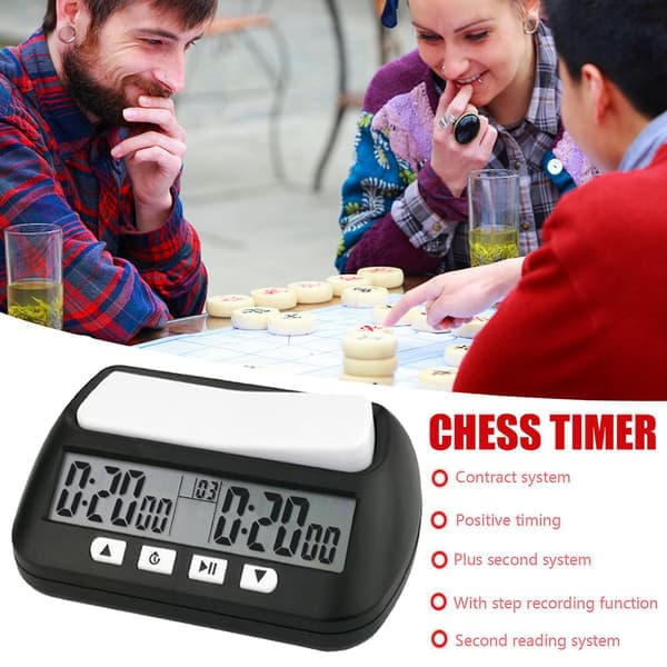 Chess Basic digital sjakkur og spilltimer, digital klokke